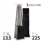 Dujinis &scaron;ildytuvas Heatum Piramidė Atėnė Juoda