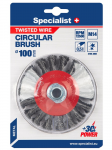 Specialist+ Vielinis &scaron;lifavimo diskas, suktos vielos, 100 mm, M14, SPECIALIST +