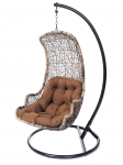 Supamasis krėslas, pakabinamas Brownie, rudas/juodas