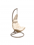 Supamasis krėslas, pakabinamas 21-C HANGING CHAIR, rudas/kreminės spalvos