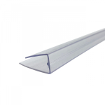 Užbaigimo profilis (U) 16 mm, plastikinis, skaidrus - 2,10 m