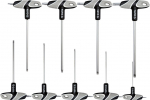 Raktų žvaigždinių su rankena rinkinys TORX, 9 vnt Yato | T10-T50mm