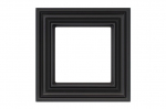 Vienvietis rėmelis LIREGUS RETRO, juodos spalvos