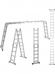Sulankstomos kopėčios 4x5, 152 - 580 cm