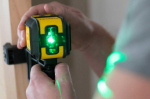 Lazerinis nivelyras CUBIX green su  dėklu ir spaustuvu, Stanley