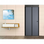 Du&scaron;o durys RAVENA Black D-80, su atraminiu profiliu