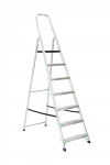 Kopėčios aliuminės, buitinės 150kg EUROSTYL | 7 pakopų 140-217cm, max 150 kg