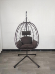 Pakabinamas krėslas-sūpuoklės kiau&scaron;inis sulankstomas EGG-1, ant stovo