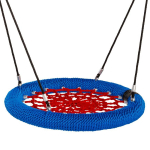 Sūpynės Gandro lizdas NEST-PRO, &Oslash; 120 cm, mėlyna-raudona