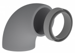 EPS alkūnė D125mm 90&deg;su mova