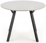 Stalas, juodas/pilkas, 100 cm x 100 cm x 74 cm