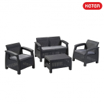 Corfu set komplektas - Pilka