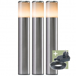 &Scaron;viestuvas Ludeco STEN PL1013, 1W, LED, IP44, sidabro