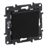 Perjungiklis LEGRAND NILOE STEP, juodos spalvos