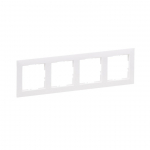 Keturvietis rėmelis LEGRAND SUNO, baltos spalvos