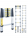 Kopėčios teleskopinės 12 pakopų, 78 - 380 cm