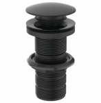 Ideal Standard Click - Clack dugno vožtuvas 1 1/4&rdquo; (32 mm) be persipylimo, matinė juoda