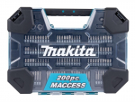 Grąžtų ir sukimo antgalių rinkinys Makita 200 vnt