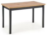 Stalas Cobalt, ąžuolo/juoda, 120 cm x 68 cm x 77 cm