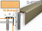 Profilis laiptams PVC Myck, 25 x 25 mm | bukas2, 2 m