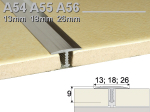 Profilis Effector, sujungimo | A55 &scaron;ampaninis 250 cm 18x9 mm