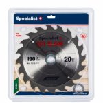 Specialist+ SPECIALIST+ pjovimo diskas, 190x20Tx30/20/16 mm