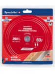 Specialist+ Pjovimo diskas 254x60Tx30mm, Multimaterial PREMIUM, SPECIALIST+