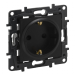 Ki&scaron;tukinis lizdas LEGRAND NILOE STEP, su įž., juodos