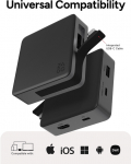 ZAGG 4 Port Hub Black/Grey