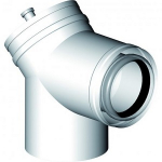 LIK dūmtraukio alkūnė su pat. langeliu ir pat. vieta degimo prod. sudėčiai nust. d60/100