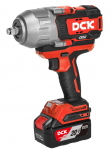 DCK Akumuliatorinis be&scaron;epetėlinis smūginis veržliasukis 1218Nm. 1/2, 20V, KDPB1218FK, DCK (2x5,0Ah akumuliatorius, įkroviklis)
