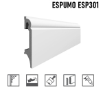 Grindjuostė ESPUMO (ESP301) balta | 80mm, 2.4m