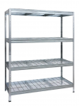 Sandėliavimo lentyna HEAVY LOAD, 1200 x 450 x 1800 mm, lentynos apkrova 300 kg