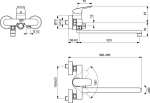 Ideal Standard vonios/du&scaron;o mai&scaron;ytuvas CERAFLEX, 320 mm snapas, chromas