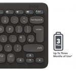 ZAGG Pro Keyboard 12 inch-Charcoal-Nordic (wireless charging on mat)