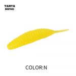 Silikoninis masalas AsaTsuri Tanta Hot Yellow, ilgis 2,5 cm,.20vnt