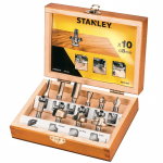 Stanley Frezų rinkinys TCT 10 PCE SET 8mm