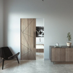 Stumdomų durų sistema FLUID CLASSIC su 2 smūgio slopintuvais (KOMPLEKTAS)