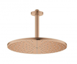 Lietaus du&scaron;o galva Grohe Rainshower Mono 310mm, i&scaron; lubų su laikikliu 191mm, brushed warm sunset