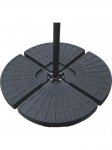 Sodo skėčio pagrindas Set of 4, 63 cm, juoda