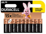 Elementai DURACELL AA/LR06, 1.5V, 10 vnt.