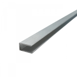 Užbaigimo profilis (U) 6 mm, aliuminis - 2 m