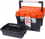 Dėžė įrankiams Patrol HD Compact 1, su metaliniu užraktu | oranžinė (45x35x35 cm)
