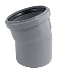 Vidaus kanalizacijos alkūnė HTplus, &Oslash; 110 mm, 15&deg;