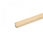 Vidinis apdailos kampas, 19x19-22 mm, pu&scaron;is, masyvas, 2.5 m