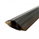 Universalus sujungimo profilis Isik Click, 4-10 mm, plastikinis, bronzinis - 2 m