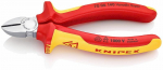 Žnyplės &scaron;oninio kirpimo, VDE, 140 mm, Knipex