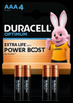 Elementai DURACELL OPTIMUM, AAA/LR03, 1.5V, 4 vnt