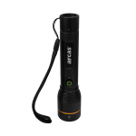 Arcas Rankinis žibintuvėlis 1000lm, 10W, įkraunamas USB-C, juodas, ARCAS
