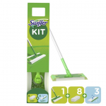 Swiffer Sweeper Kit, Sausas 8 vnt + &Scaron;lapias 3 vnt